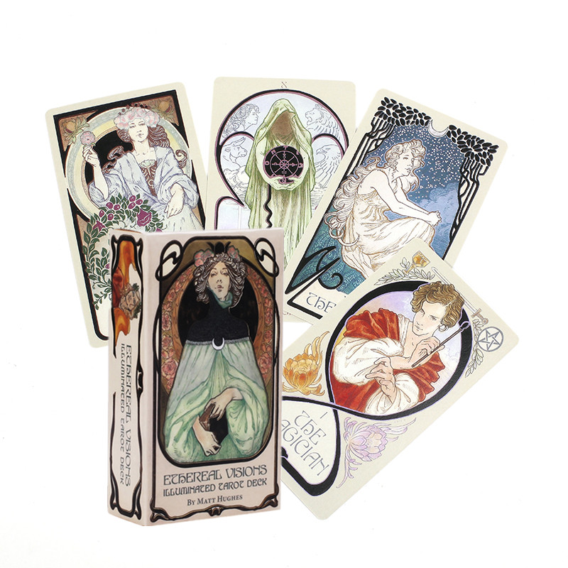 Board Game Uno - English Ethereal Visions Illuminated Tarot Cards