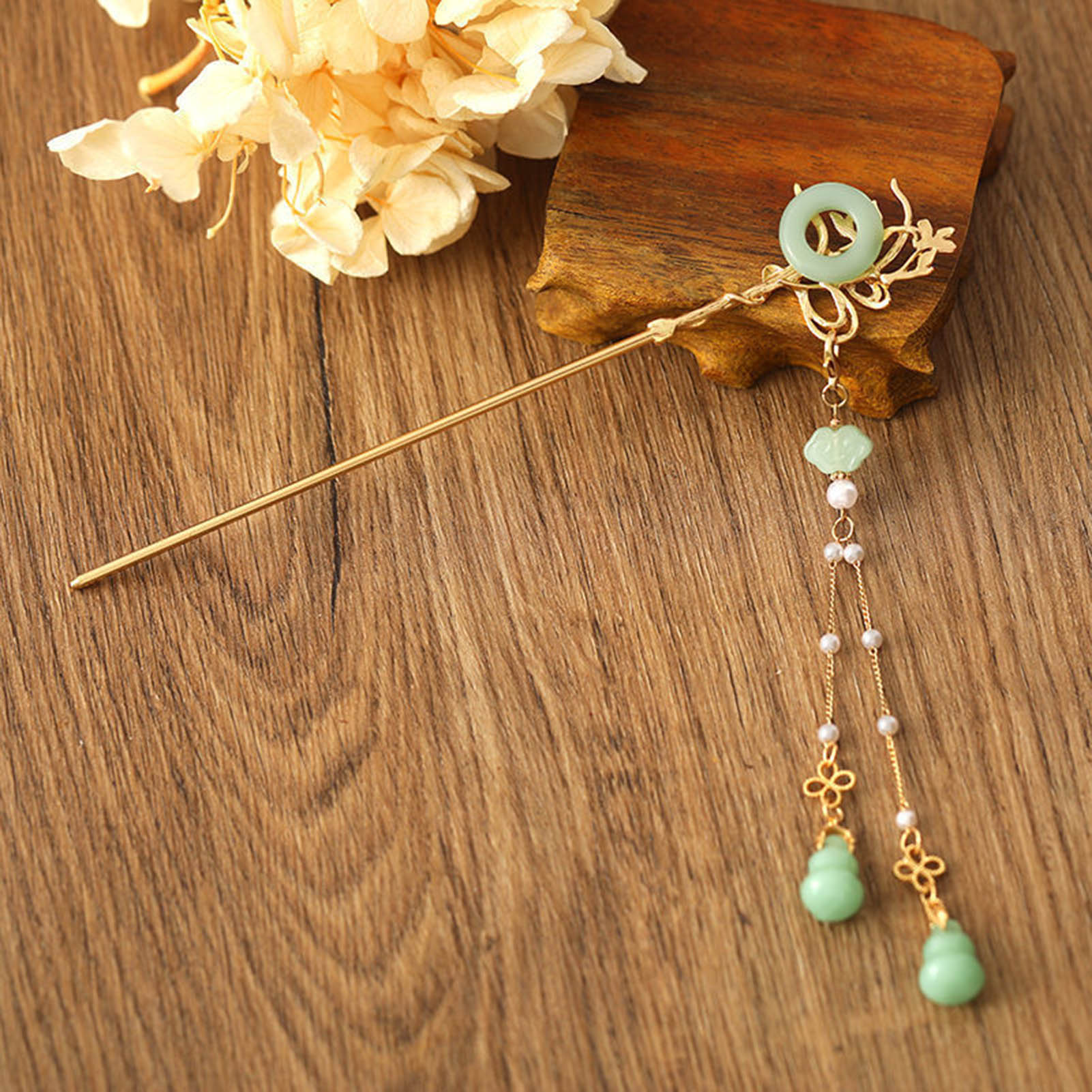 Board Game Go - Chinese Style Glass Hairpin For Women