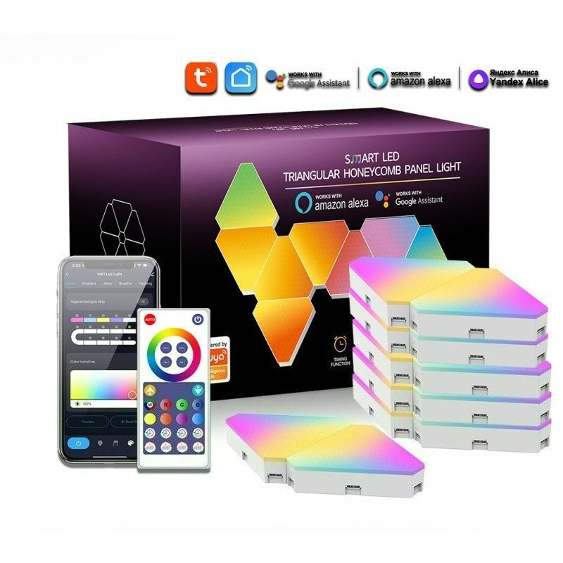 Tuya WiFi RGB Triangle Quantum - Board Game Room 评论和价格