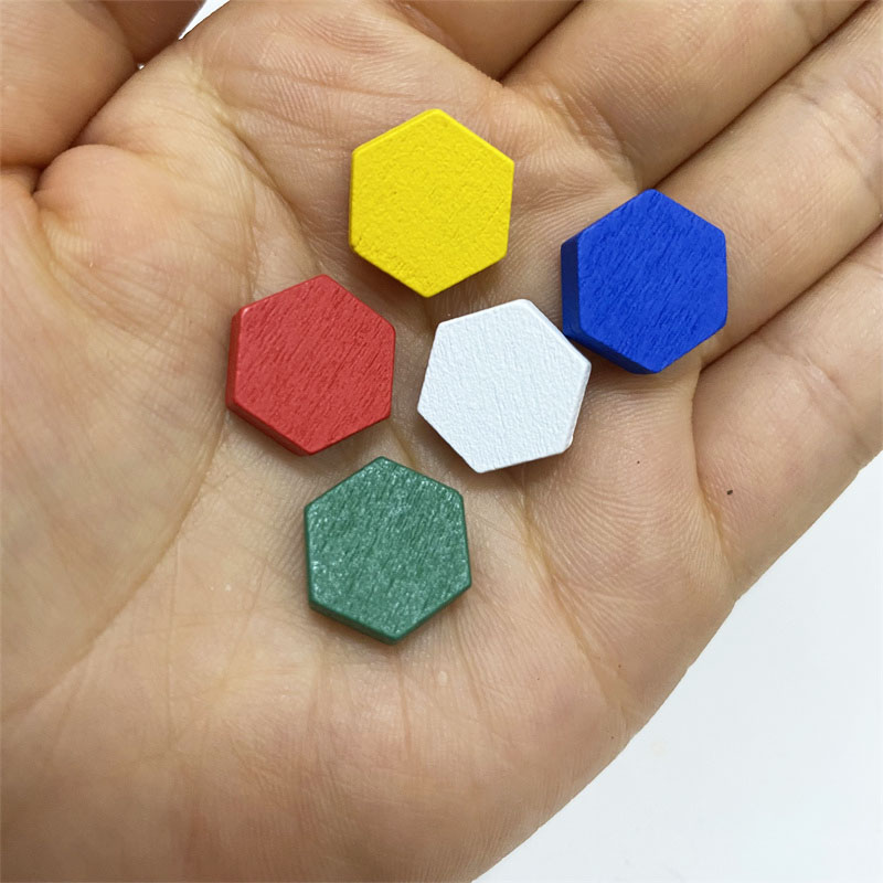 50 Pieces Wooden Hexagonal Pri - Board Game Hegemony 评论和价格