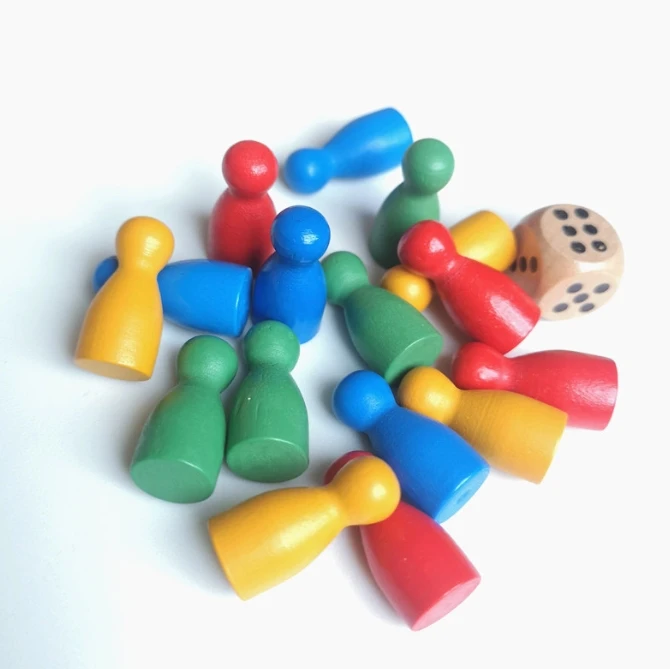 100 Pcs Colorful Wooden Chess  - Board Game Hegemony 评论和价格