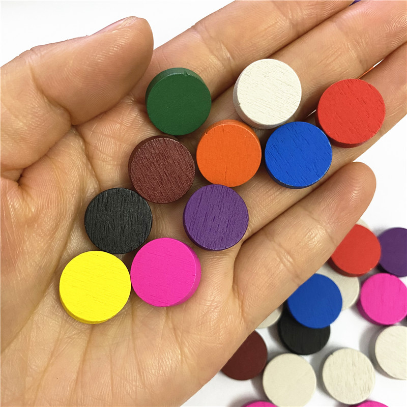 50pieces 15*5MM 11 Colors Wood - Board Game Hegemony 评论和价格