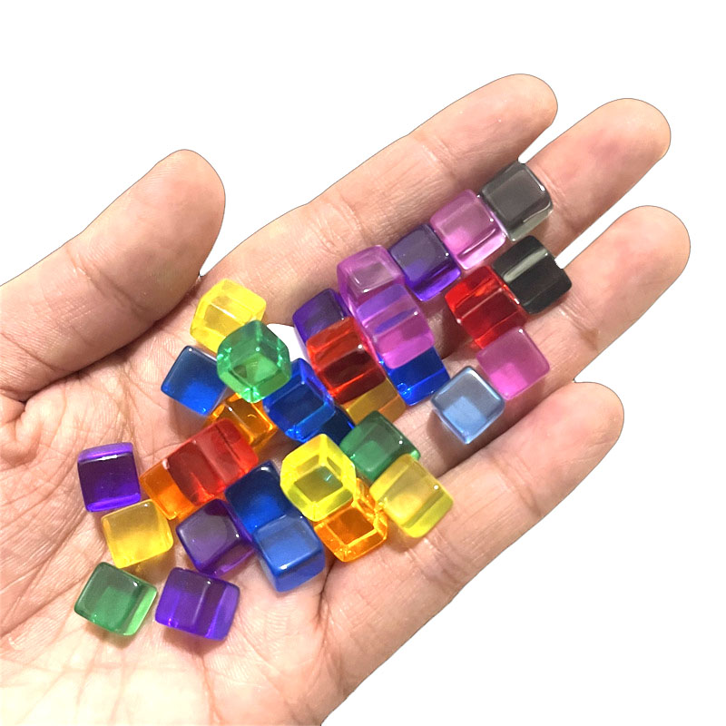 100pcs/set 8mm Clear Cube Dice - Board Game Hegemony 评论和价格