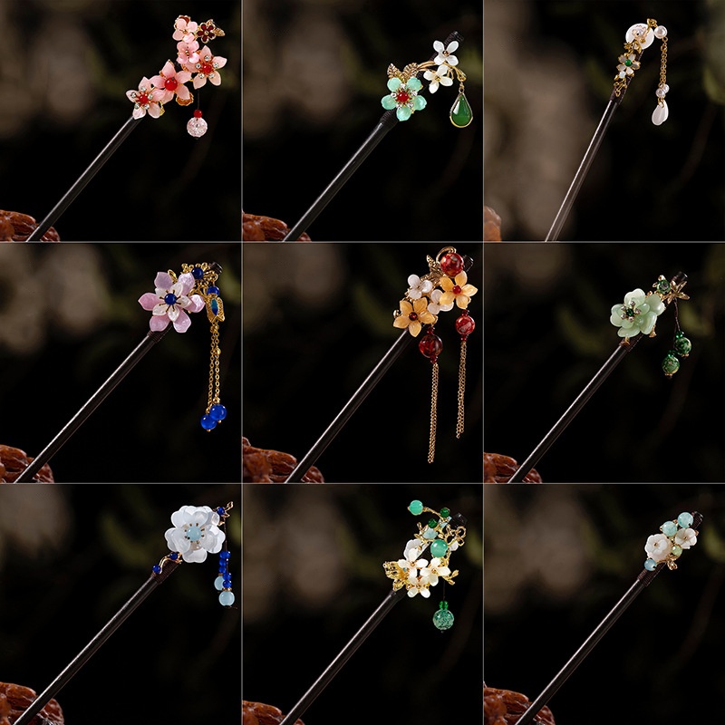 1Pc Wooden Hairpin Headdress f - Board Game Go 评论和价格