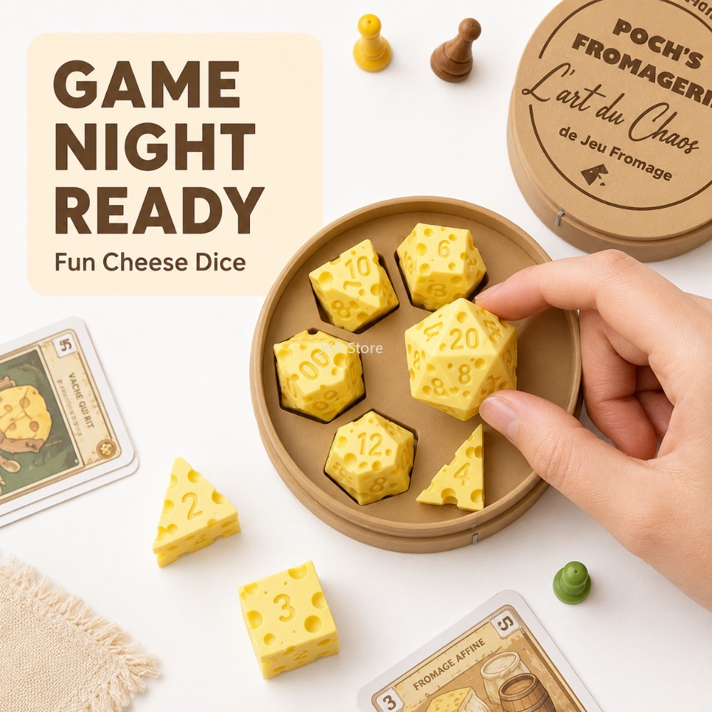 Creative Irregular Cheese Dice - Board Game Review 评论和价格