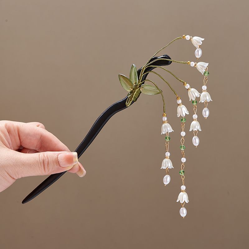 Wooden Flower Hairpin Vintage  - Board Game Go 评论和价格
