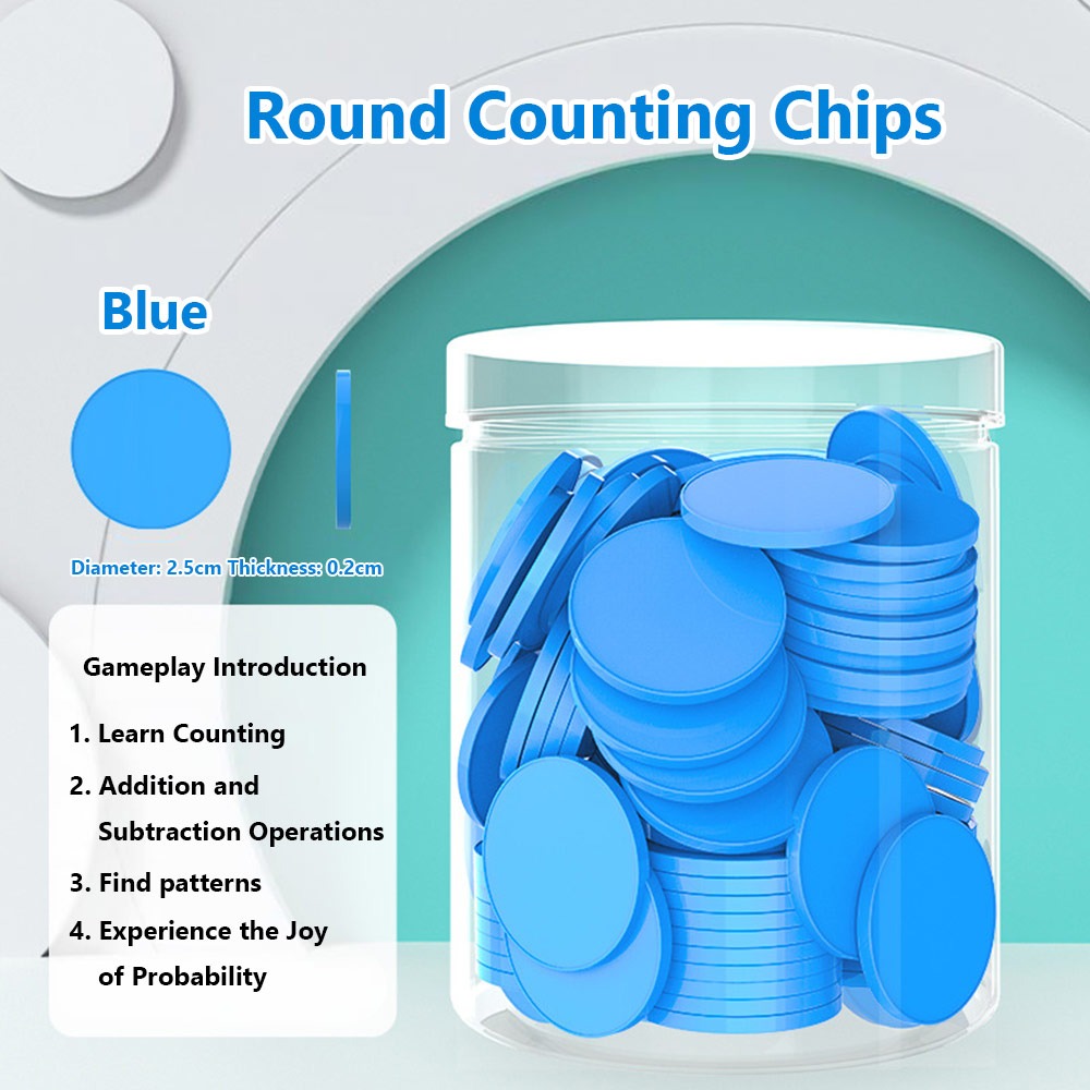 100pcs Plastic Counting Chips  - Board Game Hegemony 评论和价格