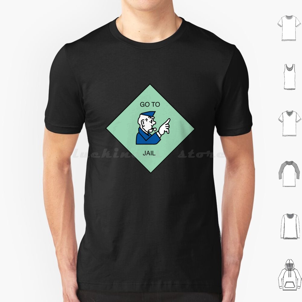 Go To Jail-T Shirt Cotton Men  - Board Game Go 评论和价格