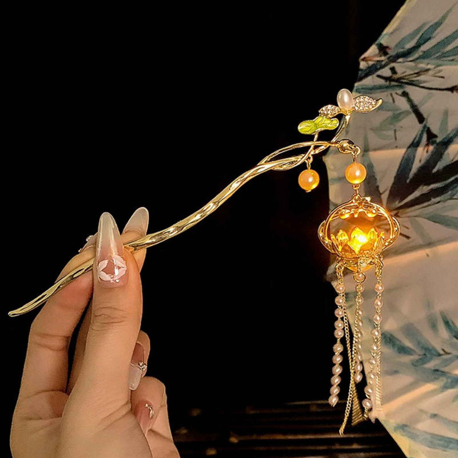 Luminous Flower Hairpin For Wo - Board Game Go 评论和价格