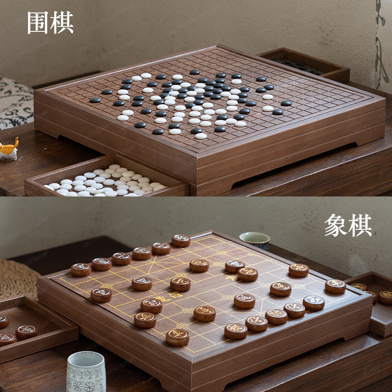 High-End Solid Wood Go & Chine - Board Game Go 评论和价格