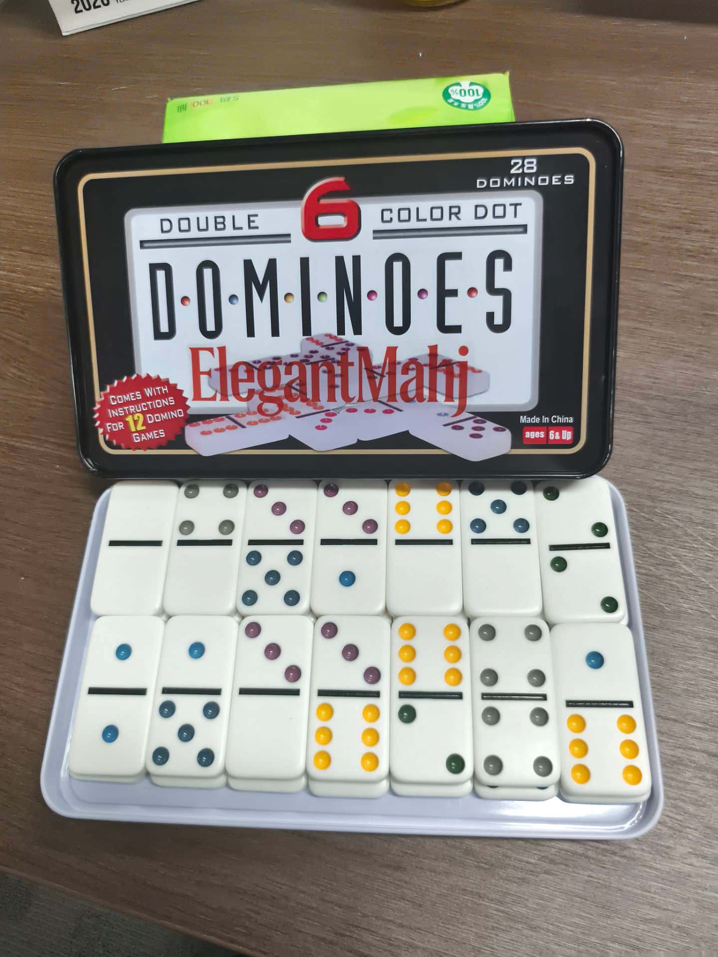 ElegantMahj Double Six Dominoe - Board Game Family 评论和价格