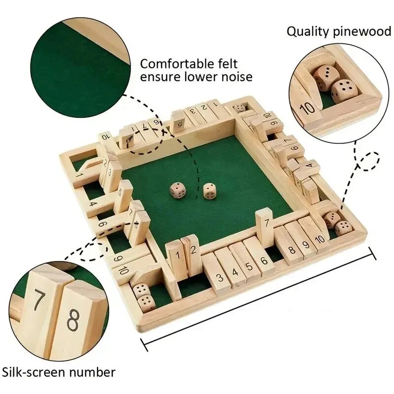Deluxe Four Sided 10 Numbers S - Board Game Review 评论和价格