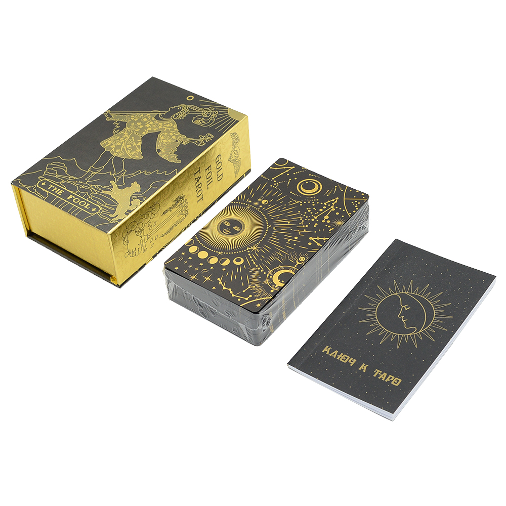 Gold Foil Tarot 12x7cm Russian - Board Game Uno 评论和价格