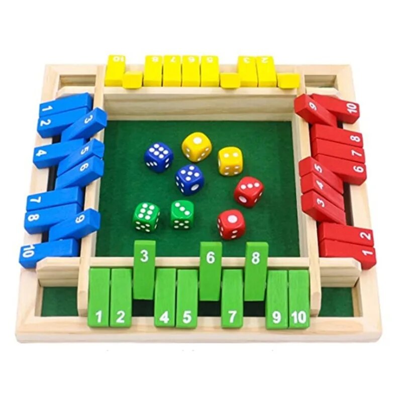 Wooden Dice Board Game Shut Th - Board Game Review 评论和价格