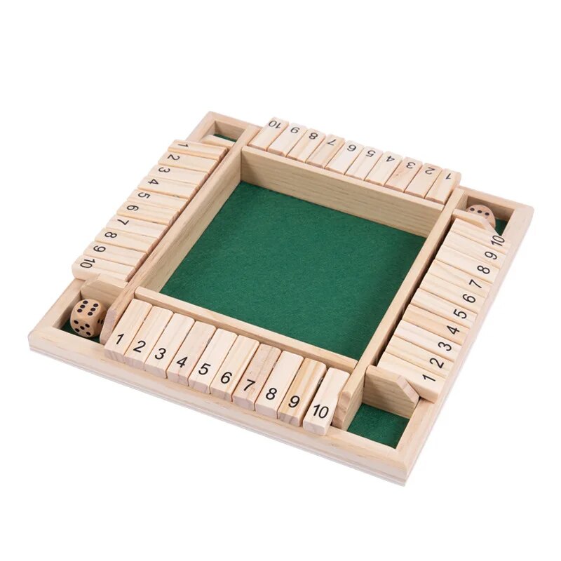 Wooden Dice Board Game Shut Th - Board Game Review 评论和价格