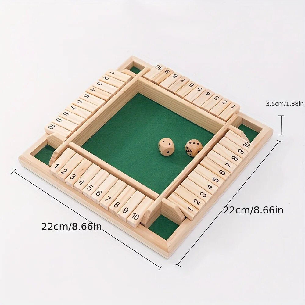 Wooden Dice Board Game Shut Th - Board Game Review 评论和价格